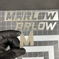 1PC MARLOW Emblem – 3D Multicolor Acrylic Car Badge Decal Sticker