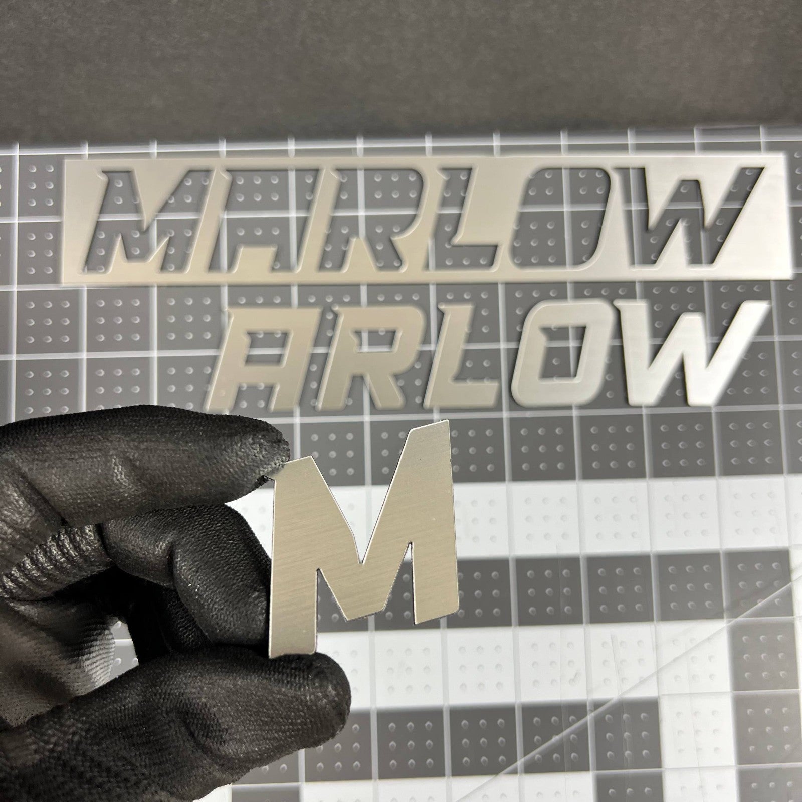 1PC MARLOW Emblem – 3D Multicolor Acrylic Car Badge Decal Sticker
