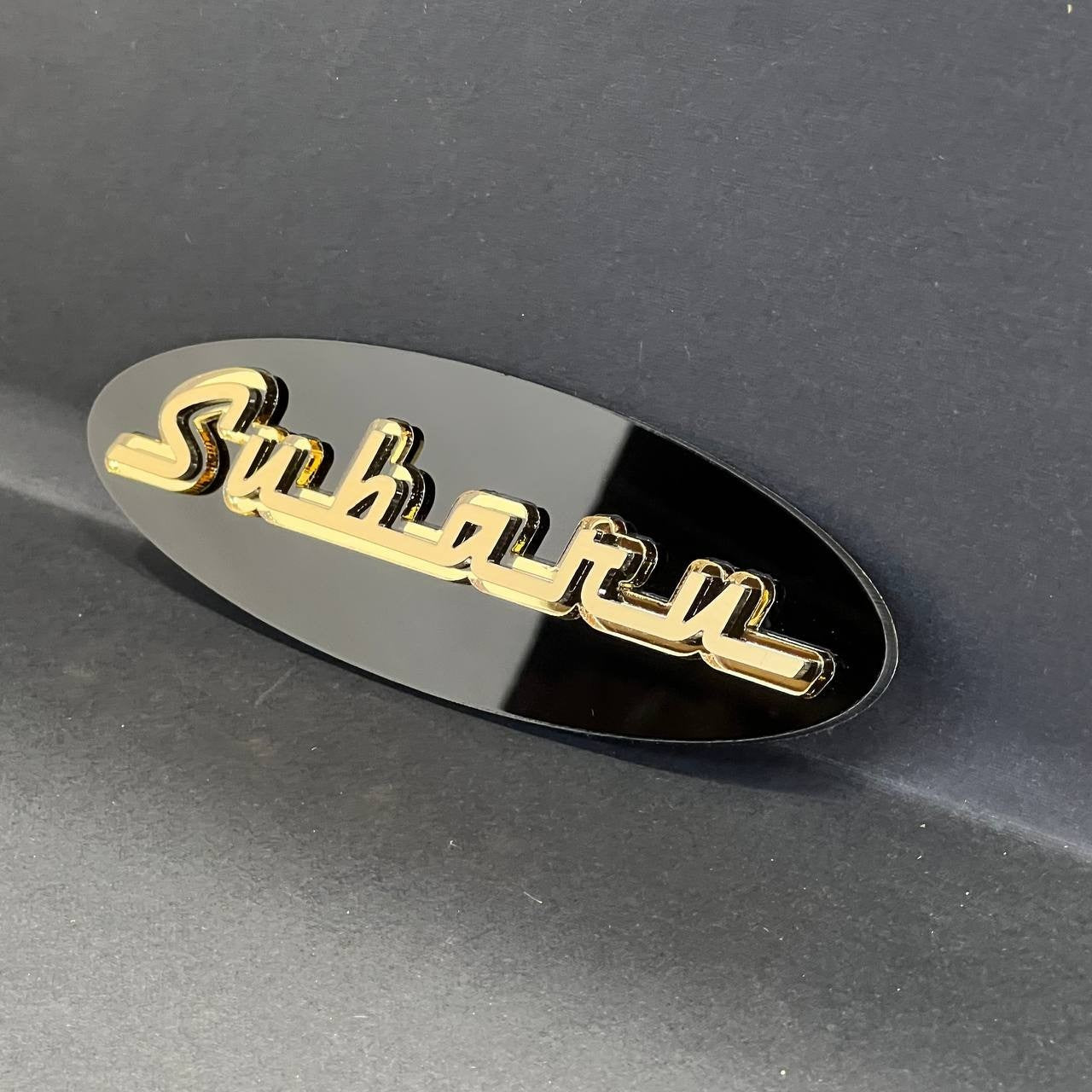 1PC Subaru 3D Emblem – Exterior Fender or Trunk Badge for Subaru Vehicles