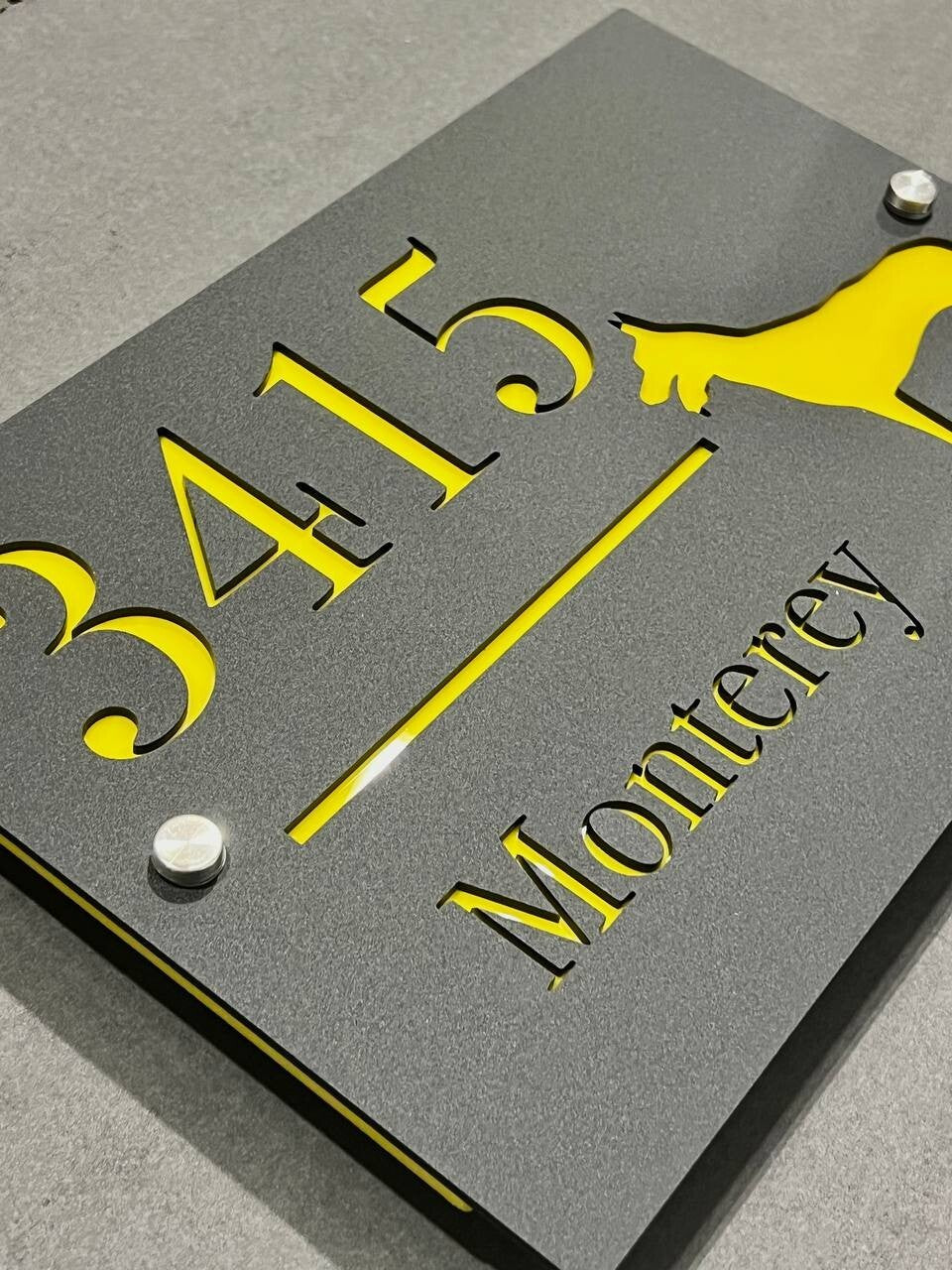 Custom House Number Plaques House Door Number Signs Matt Address Plaques