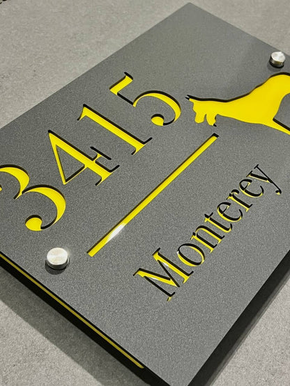 Custom House Number Plaques House Door Number Signs Matt Address Plaques