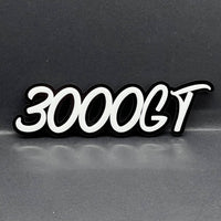 1PC 3000GT Logo Emblem – 3D Multicolor Acrylic Car Fender Trunk Badge