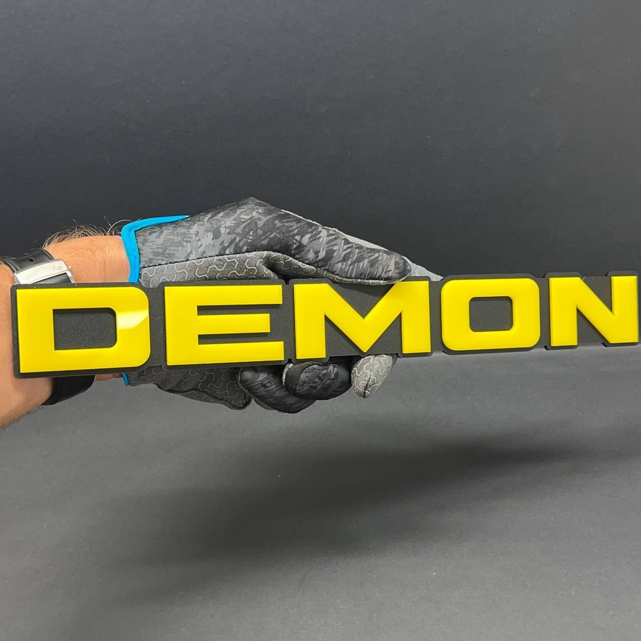 1pcs DEMON Emblem Car Badges 3D Sticker DEMON Decal Multicolor