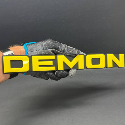 1pcs DEMON Emblem Car Badges 3D Sticker DEMON Decal Multicolor