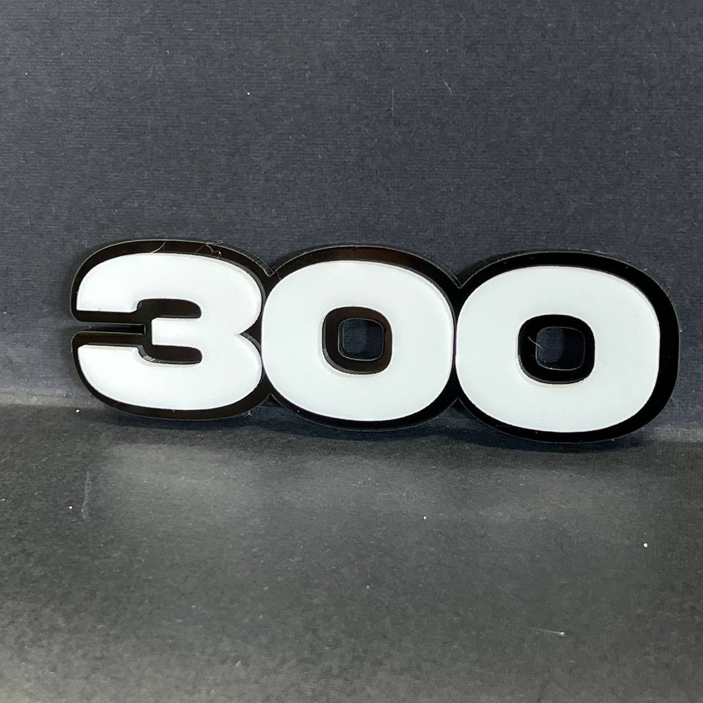2PCS Chrysler 300 3D Emblems – Exterior Fender Badges for Car or SUV