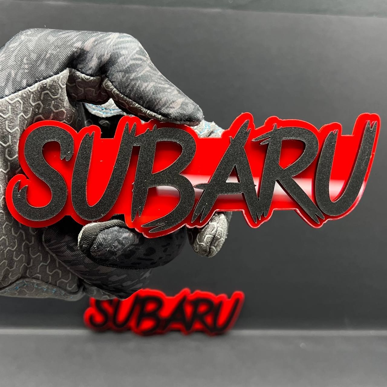 1PC Subaru Emblem – 3D Multicolor Acrylic Car Badge Decal for Fender & Trunk