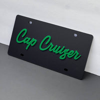 Black License plate Car Tag Personalized Acrylic 12x6 License Plate car truck