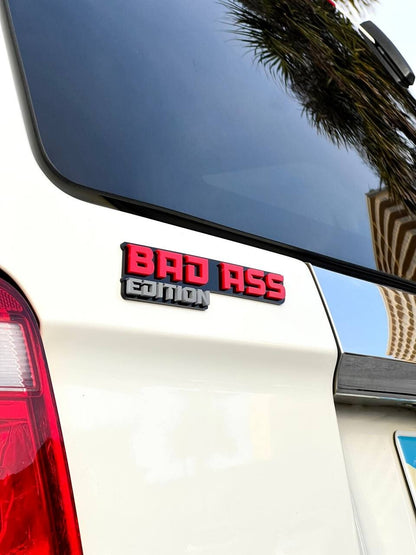 New Bad Ass Edition Emblem Car Badges Badass 3D Sticker Decal Black Red (1pc)