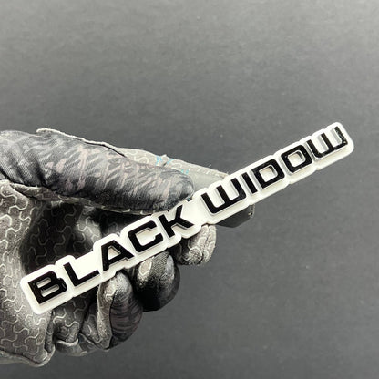 1PC Black Widow Emblem – Durable 3D Acrylic Multicolor Car & SUV Badge
