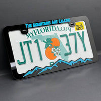 The Mountains Are Calling License Plate Frame – Car Tag Holder for SUV, Truck