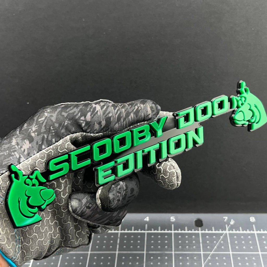 1x Scooby Doo Edition Emblem – 3D Multicolor Acrylic Car Badge Decal Sticker