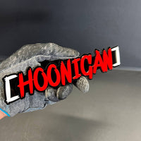 2PCS HOONIGAN 3D Emblem Badges – JDM Drift Style Acrylic Stickers Multicolor