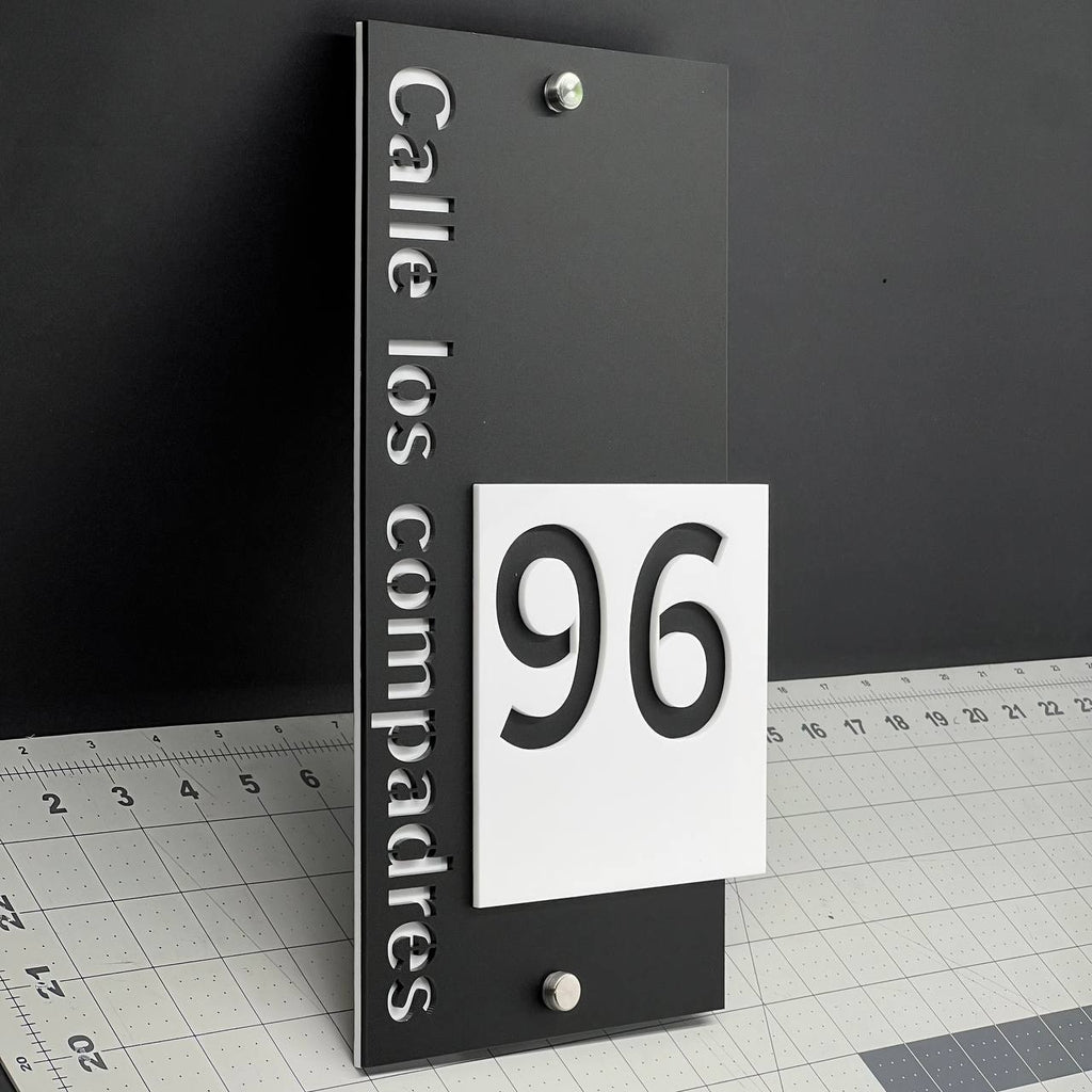 Custom House Number Sign – Modern 3D Outdoor Address Plaque for Home