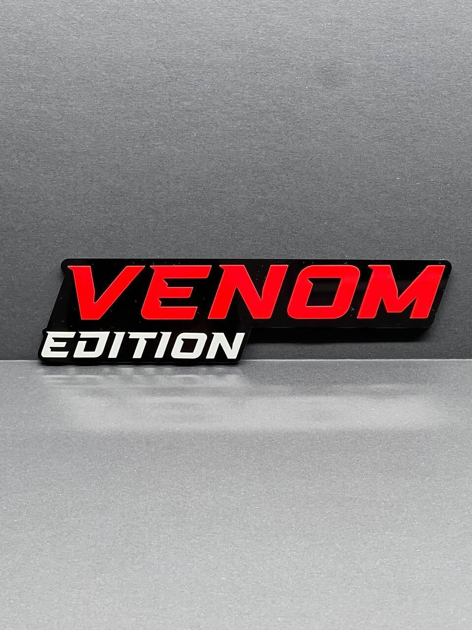 1PCS Red Venom Edition Emblem Car Badges Badass 3D Sticker Decal Multicolor