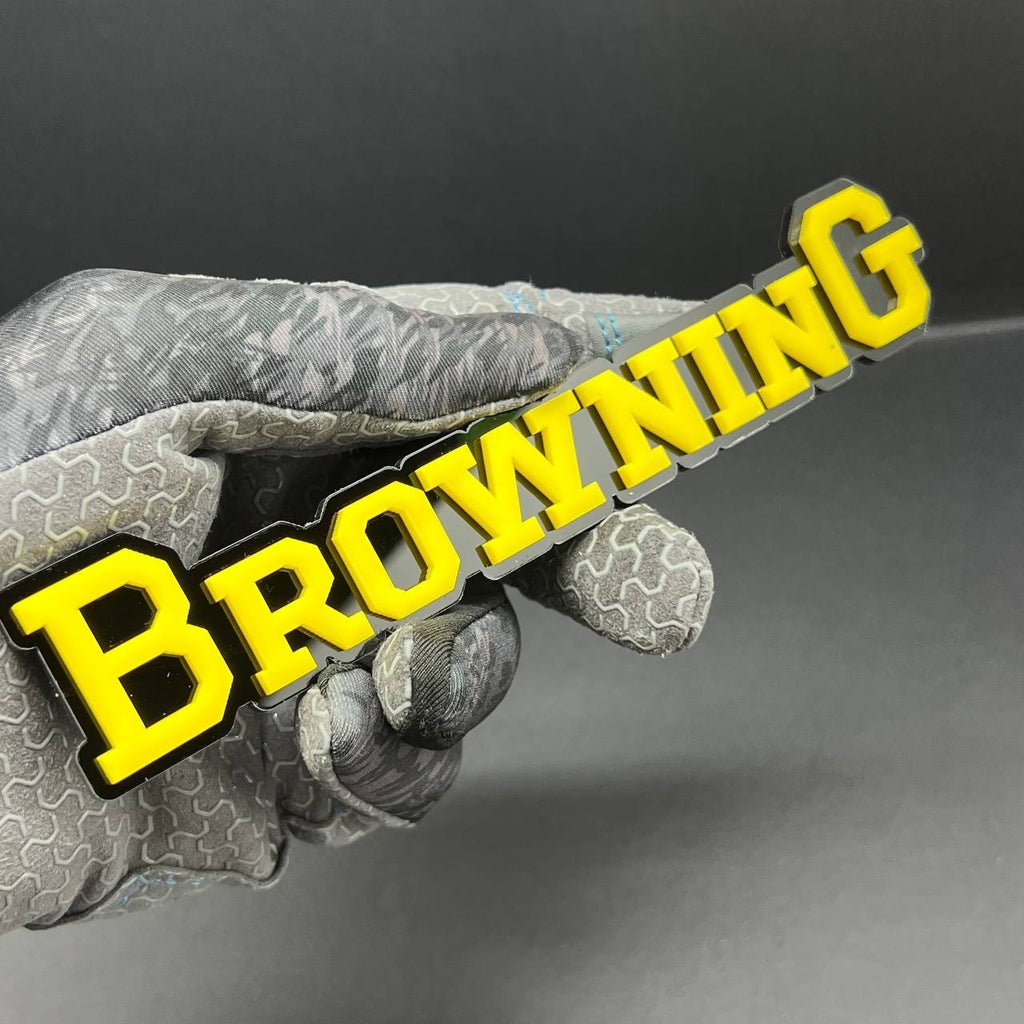 1PC Browning Emblem Custom Fender or Tailgate Badge for Car, SUV, or Truck