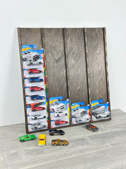 1:64 Toy Car Wall Shelf, Hotwheels Compatible Display Case for 40 Cars
