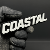 COASTAL Emblem Badge – Custom Acrylic Multicolor Car Fender Tailgate Decal 1PC