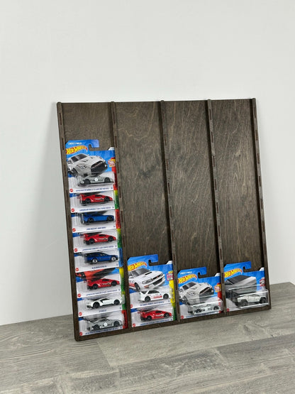 1:64 Toy Car Wall Shelf, Hotwheels Compatible Display Case for 40 Cars