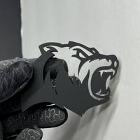 Bear Emblem Badge for Car Truck, Set of 2 Angry Aggressive Fender Badges