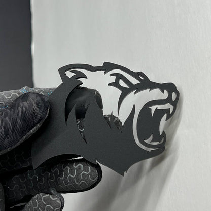 Bear Emblem Badge for Car Truck, Set of 2 Angry Aggressive Fender Badges