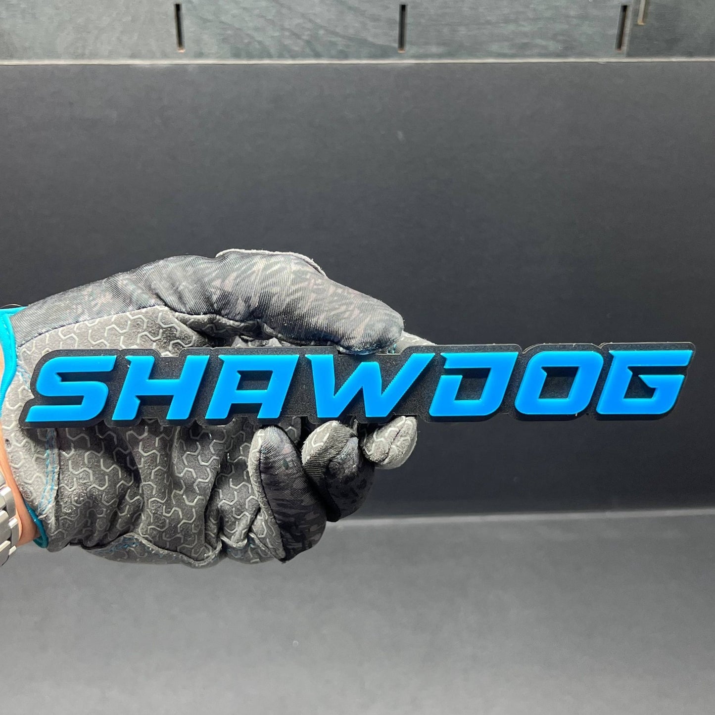 1PCS SHAWDOG Emblem – Durable 3D Multicolor Acrylic Car & SUV Fender Badge