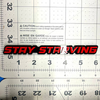 1PC STAY STARVING Emblem – 3D Multicolor Acrylic Fender & Tailgate Car Badge