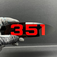 351 Engine Emblem – Multicolor Acrylic Car Fender Tailgate Badge Logo Decal 1PC