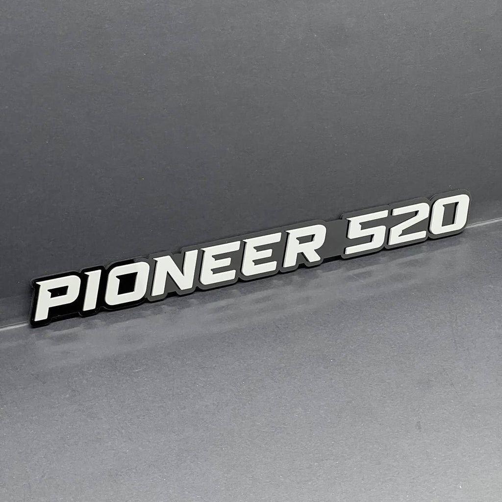 1PC PIONEER 520 Emblem –  3D Acrylic Fender or Tailgate Badge for Car