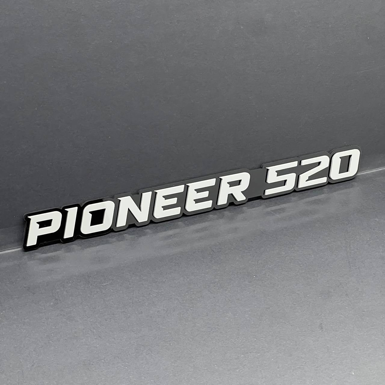 1PC PIONEER 520 Emblem –  3D Acrylic Fender or Tailgate Badge for Car