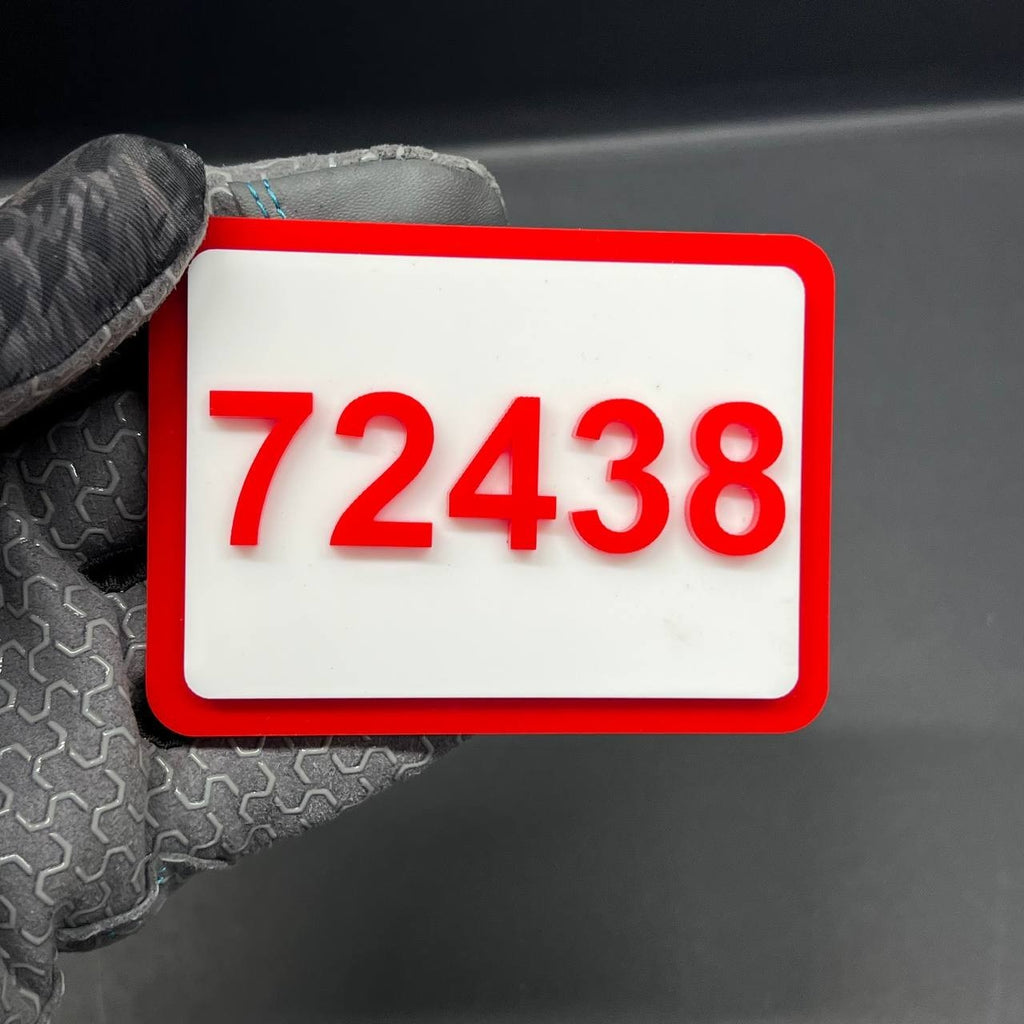 Custom Modern Acrylic House Sign – Personalized Door Number Plaque 1–999