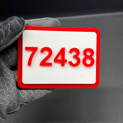 Custom Modern Acrylic House Sign – Personalized Door Number Plaque 1–999
