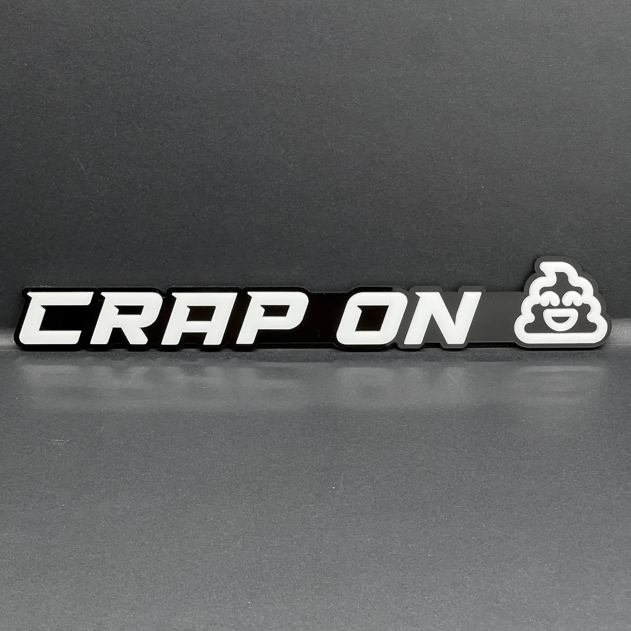 1PC CRAP ON 3D Lettering Emblem – Exterior Badge Decal for Trunk Fender or Door