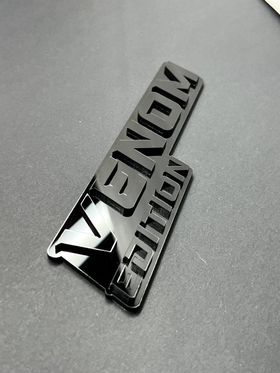 1pcs Venom Black Edition Emblem Car Badges Badass 3D Sticker Decal Multicolor
