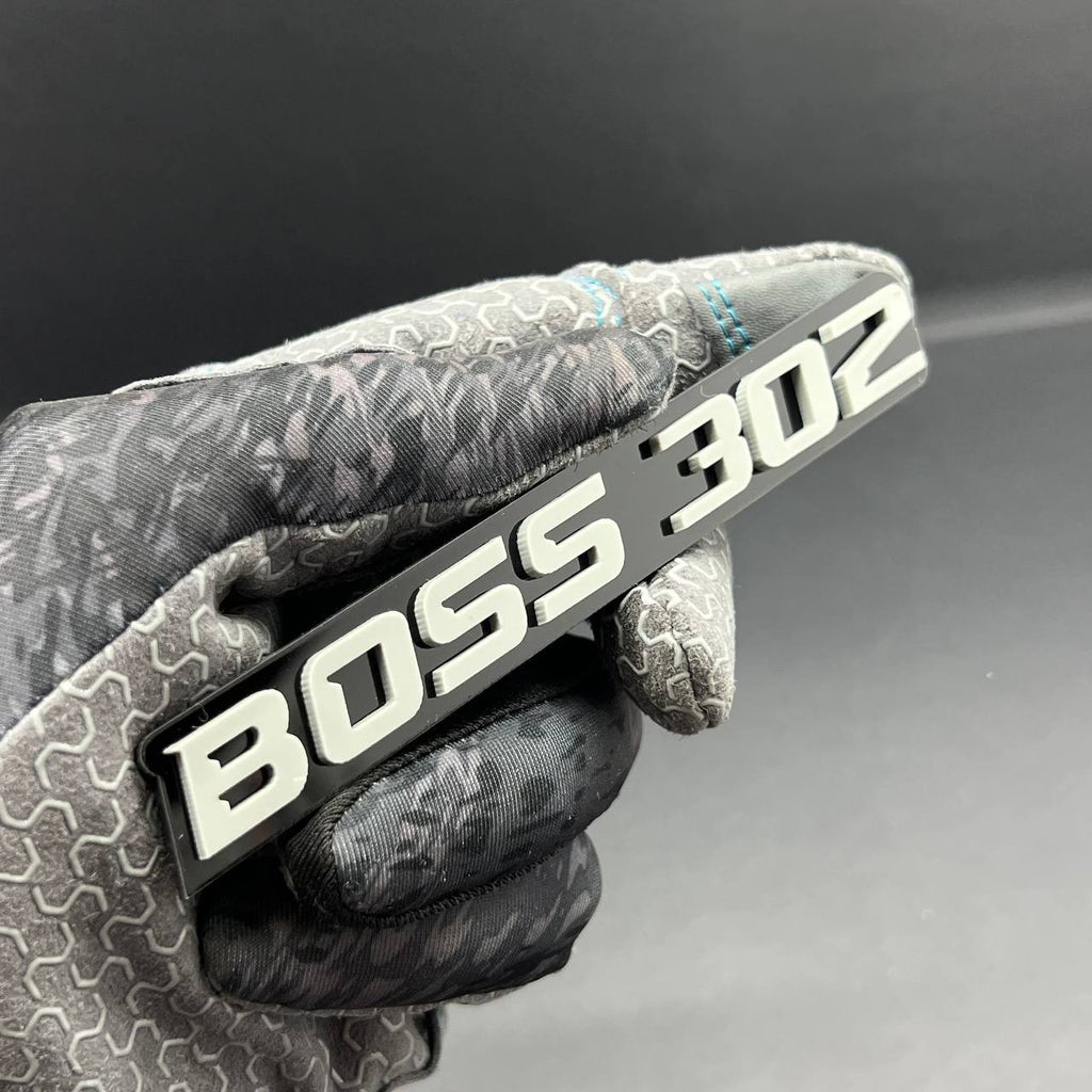 2PCS BOSS 302 Emblems – Multicolor 3D Fender Badges for Ford Mustang 302