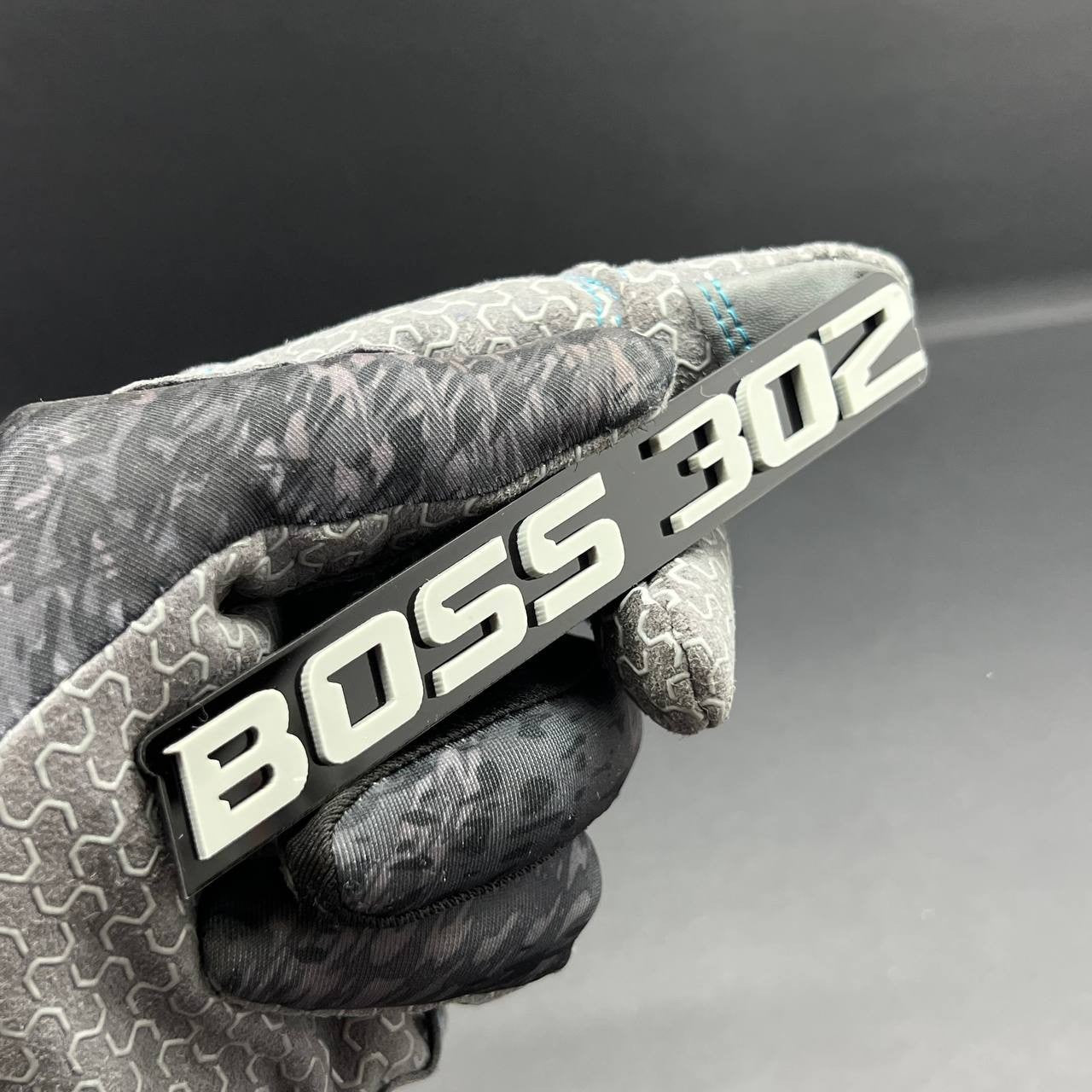 2PCS BOSS 302 Emblems – Multicolor 3D Fender Badges for Ford Mustang 302