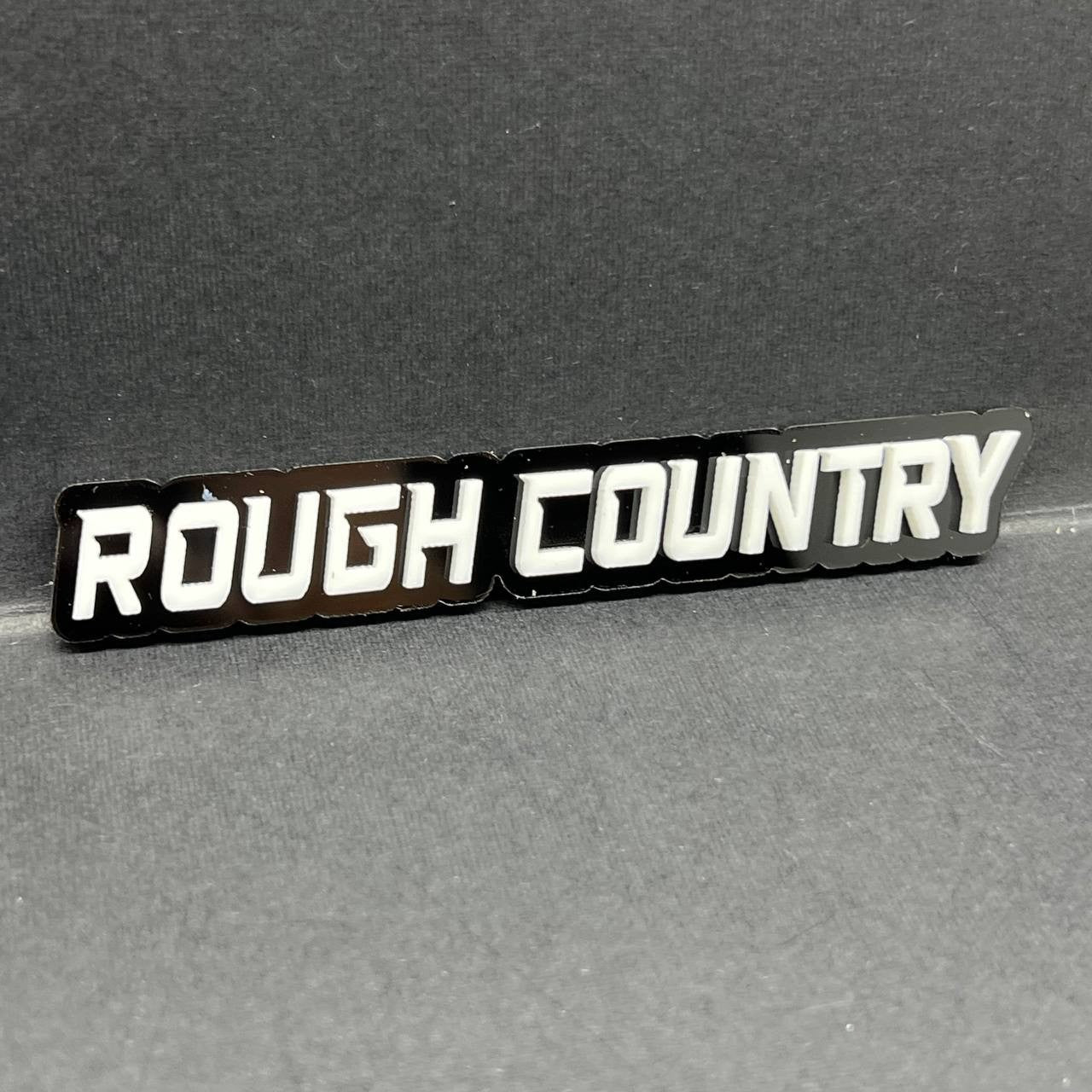 ROUGH COUNTRY 3D Emblem – Multicolor Acrylic Badge for Car, Truck & SUV  1pcs