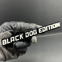 1PC BLACK DOG EDITION Emblem Multicolor Custom Badge Sticker for Car SUV TRUCK