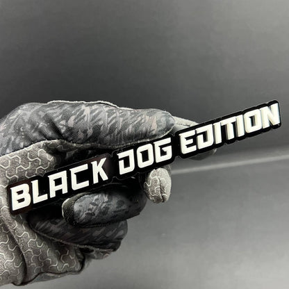 1PC BLACK DOG EDITION Emblem Multicolor Custom Badge Sticker for Car SUV TRUCK