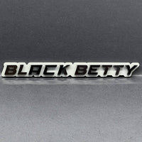 1PC Black Betty Emblem – 3D Multicolor Acrylic Fender & Trunk Car Badge