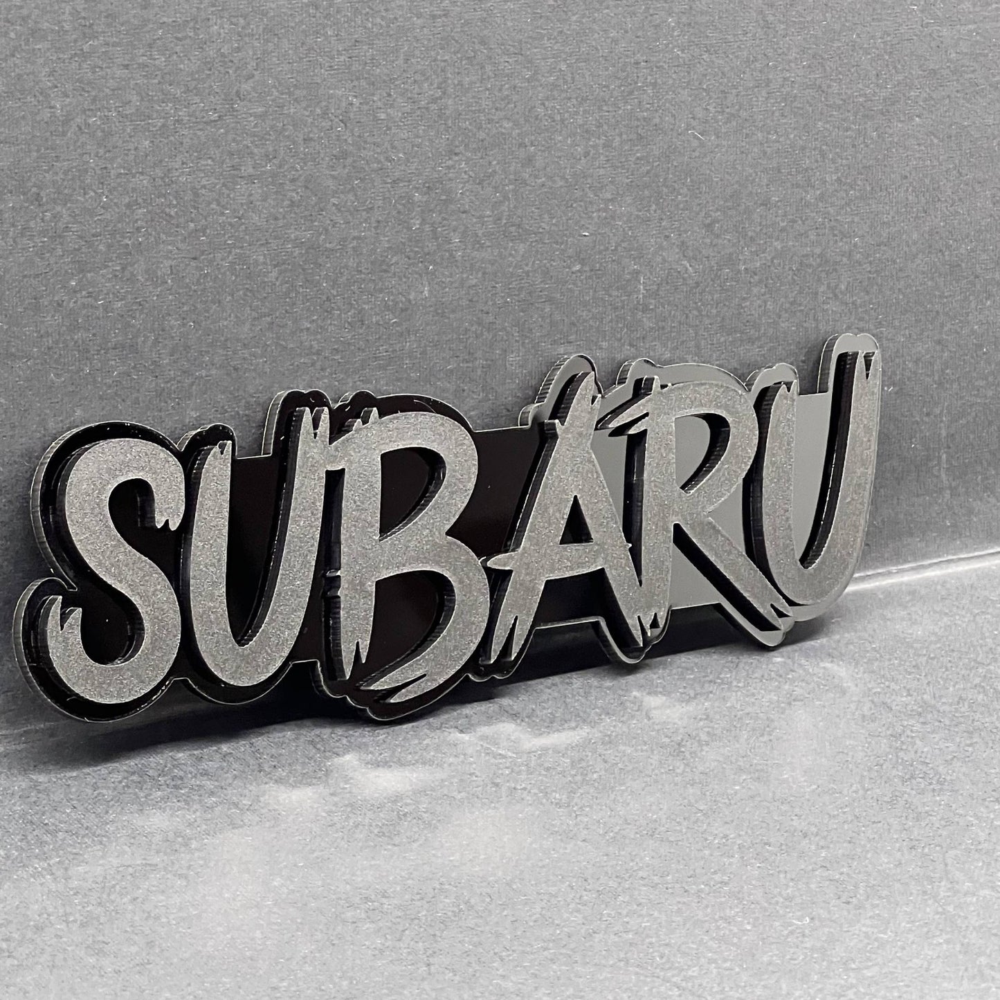 1pcs Subaru 3D Emblem – Multicolor Acrylic Car Badge Decal for Fender & Trunk