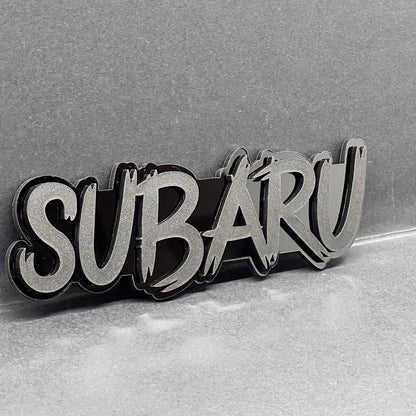 1pcs Subaru 3D Emblem – Multicolor Acrylic Car Badge Decal for Fender & Trunk