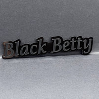 1pc Black Betty Multicolor 3D Car Emblem – Easy Install Fender & Trunk Decal