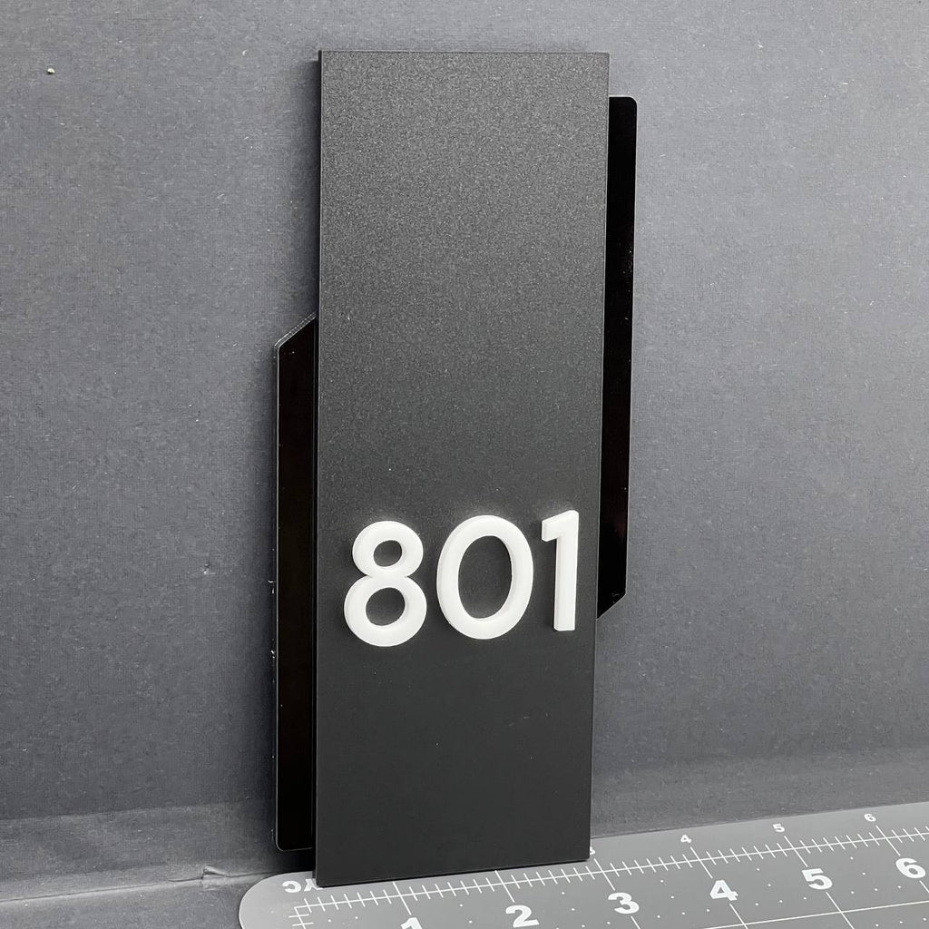 Custom House Number Sign – Personalized Multicolor Address Plaque for Door
