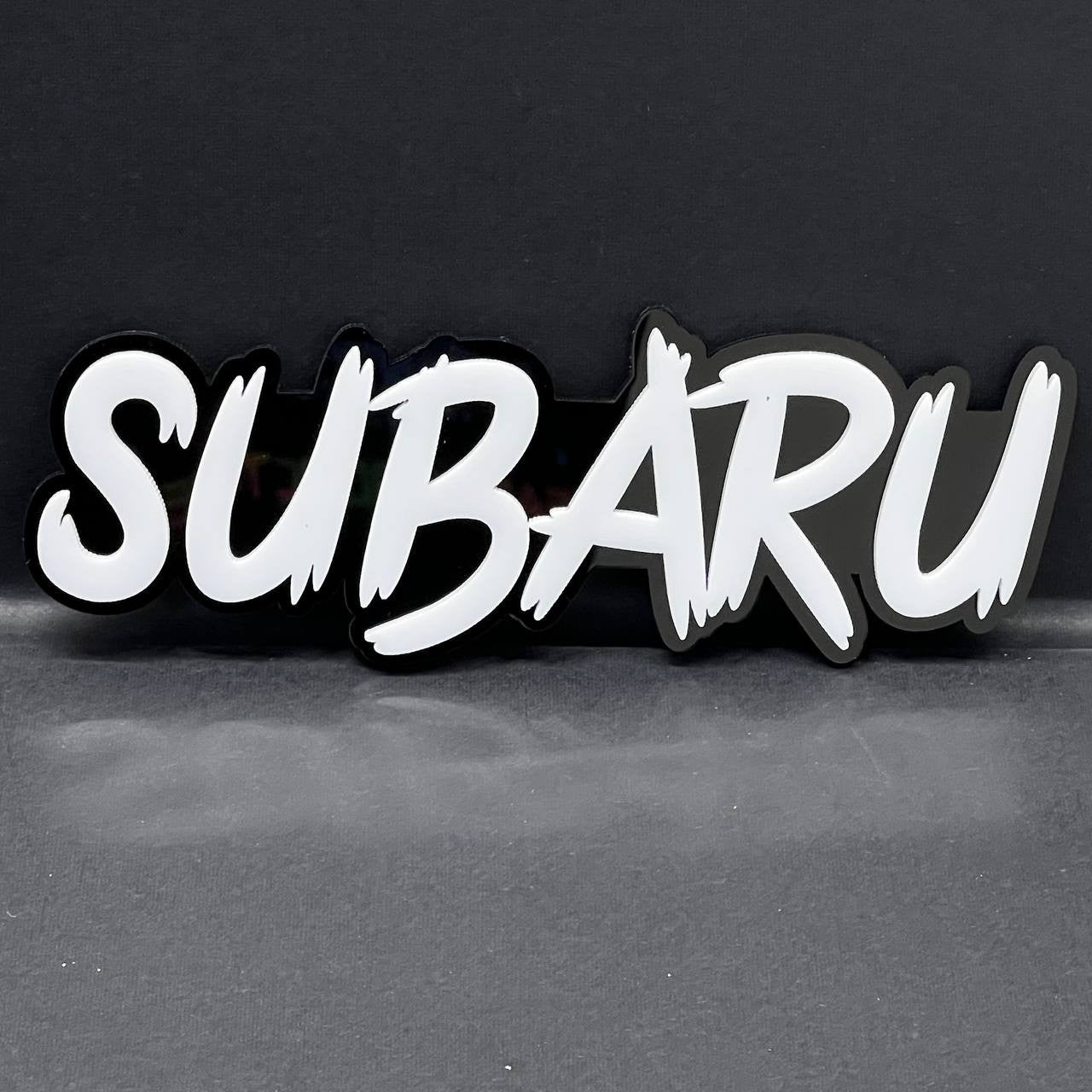2pcs SUBARU EMBLEMS FENDER EXTERIOR SUBARU BADGE 3D EMBLEMS SUBARU