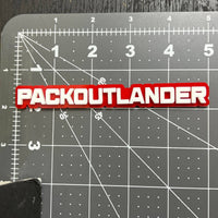 PACKOUTLANDER 3D Emblem – Custom Multicolor Acrylic Car Exterior Badge (1PC)
