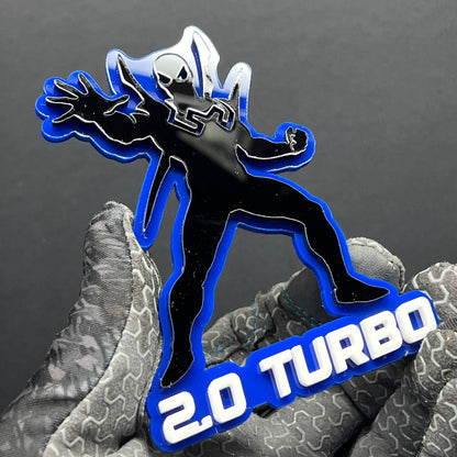 1PC Spider-Man Emblem – Custom 3D Multicolor Acrylic Car & SUV Badge