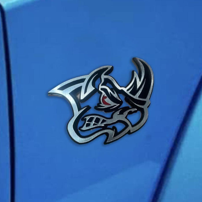 Rhino Badges Emblem Red Eye Car/Truck,(2) BADGES, Fender Angry Agressive Raging