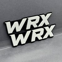 2PCS WRX Emblems – Custom 3D Acrylic Multicolor Fender & Trunk Badges