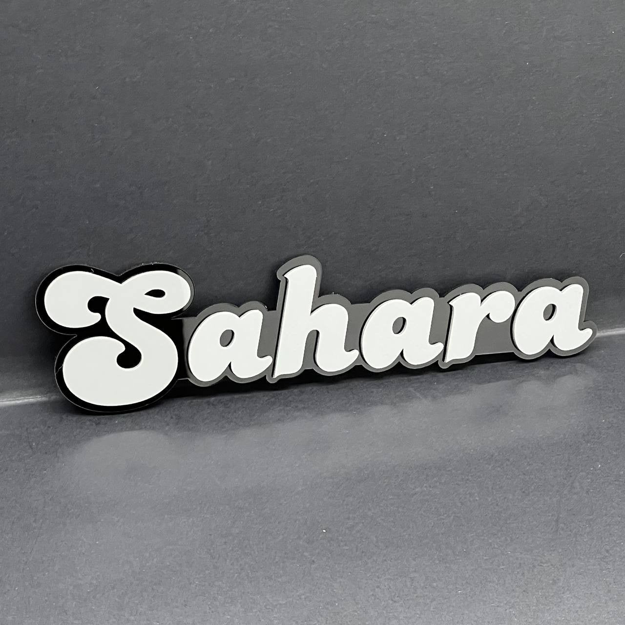 1PC SAHARA Badge – Multicolor 3D Fender Emblem for Jeep Wrangler Sahara