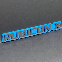 1PC Rubicon X Mate Emblem Custom Fender or Tailgate Badge for Car, SUV, or Truck